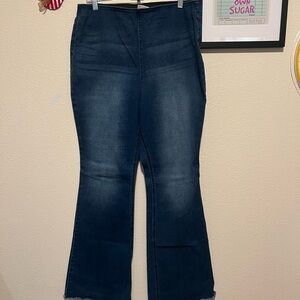 Knox Rose Blue Flare & Wide Leg Jeans